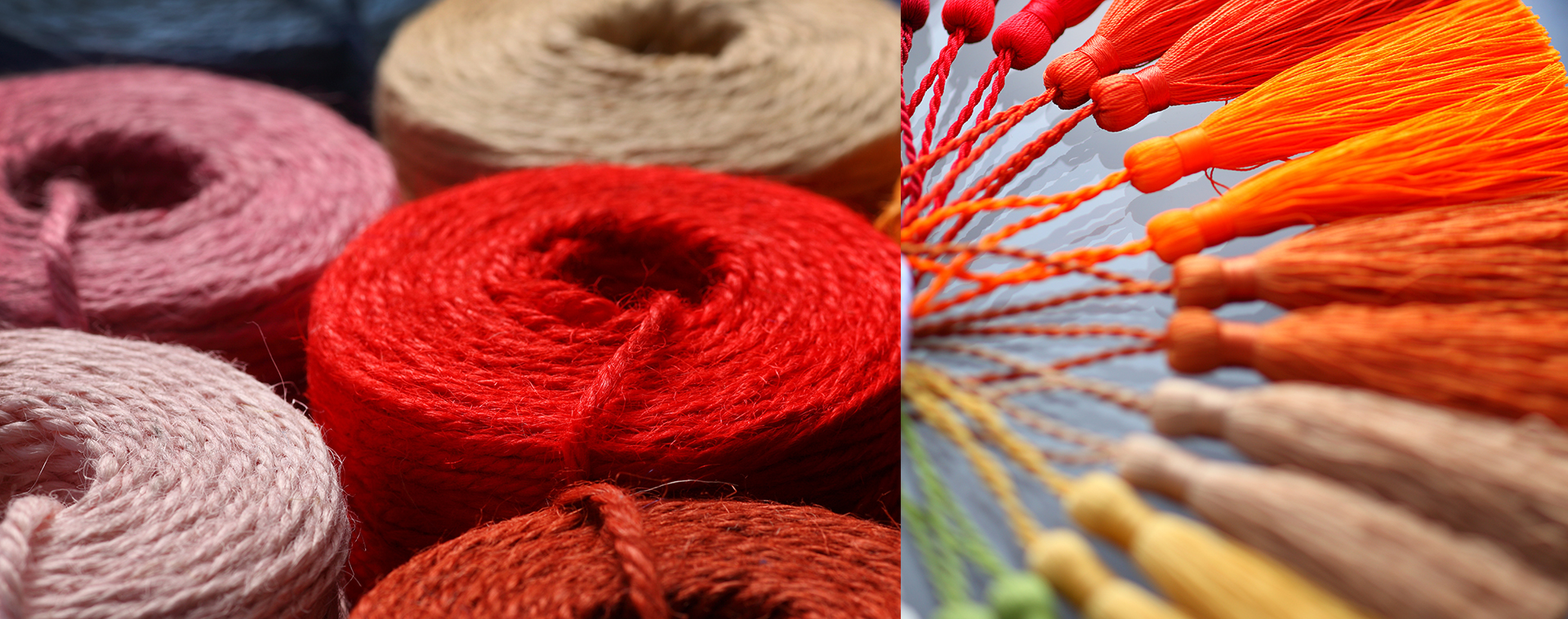 「糸」から造りあげる「絆」で商品に確かな安心と品質をお届けします。